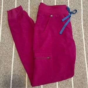 FIGS pink jogger scrub bottoms